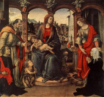 Filippino Lippi : Madonna with Child and Saints
